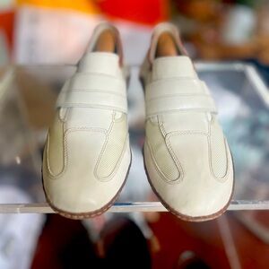 Cole Haan G Series Nike Air Sole Size 9.5 M Slip On White Leather Loafers